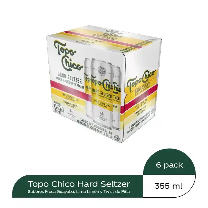 Topo Chico Six Pack Mixto 355 Ml