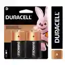 Pila Alcalina D Duracell 2 Unidades