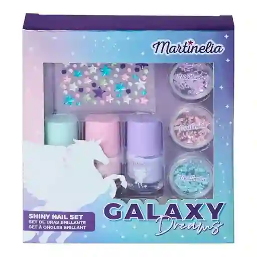 Uñas Galaxy Esmalte Glitter Stickers