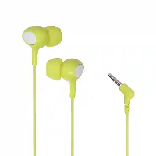 Miniso Audífonos De Cable Se383 Verde/blanco 12m