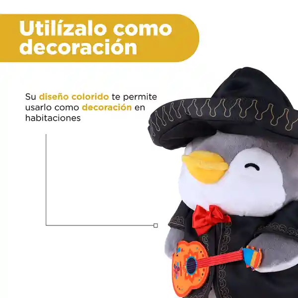 Peluche Pingüino Mariachi Miniso