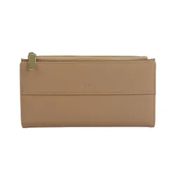 Cartera Larga Para Mujer Beige Miniso