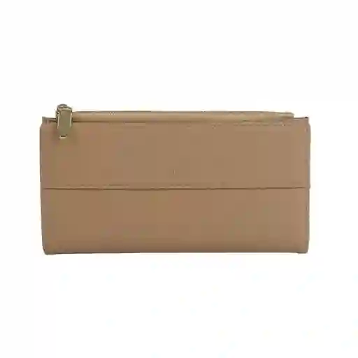 Cartera Larga Para Mujer Beige Miniso