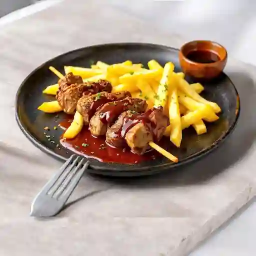 Anticucho De Corazon De Res.