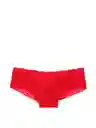 Victoria's Secret Panty Cheeky Floral Con Encaje Rojo Talla M