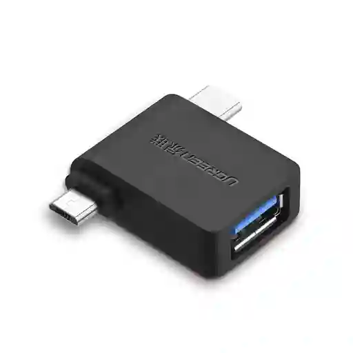 Ugreen Adaptador OTG Micro Usb + Usb-C a Usb 3.0 A