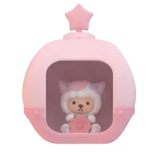 Lámpara Nocturna Led Sakura Rosa Serie Teddy Bear Miniso