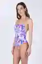 Angela Hincapie Traje de Baño Malaga Grape Talla M