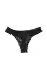 Victoria's Secret Panty Thong Stretch de Algodón Negro Talla S