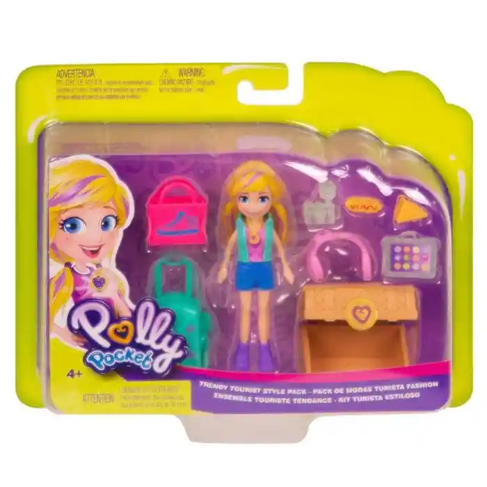 Polly Pocket Muñeca Modas Turista Fashion