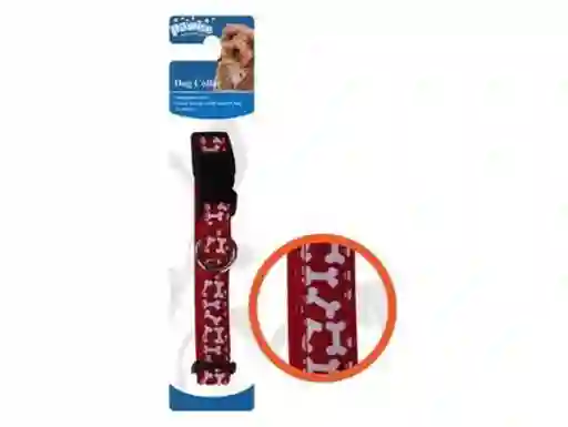 Pawise Collar Perro Diseño Rojo Medium