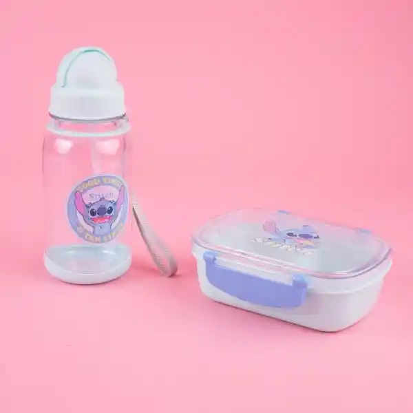 Kit Contenedor de Alimento Azul 450 mL/360 mL Miniso