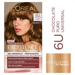 Excellence Tinte para Cabello Chocolate Puro Universal Tono 6.7