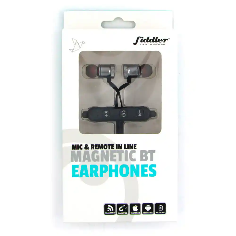 Fiddler Audífonos Bluetooth Magnético 2-4 Horas