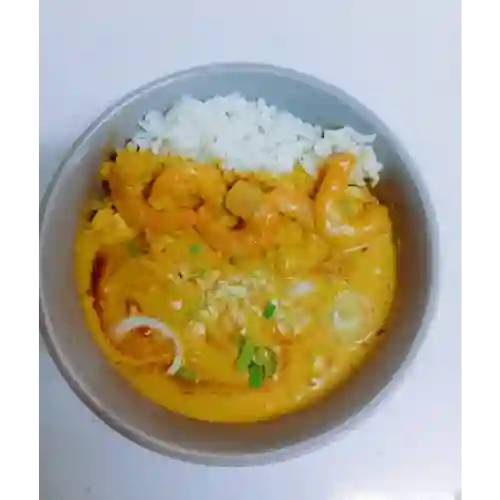 Camarón Al Curry Rojo