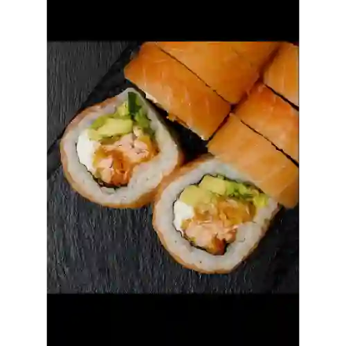 Roll Sake Tempura en Salmón