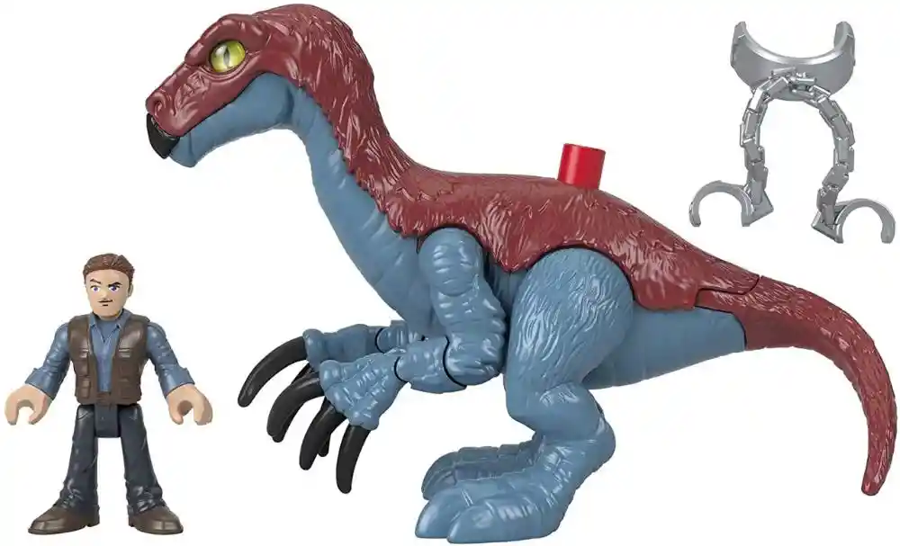 Imaginext Juguete Jurassic World Tyrannosaurus & Owen