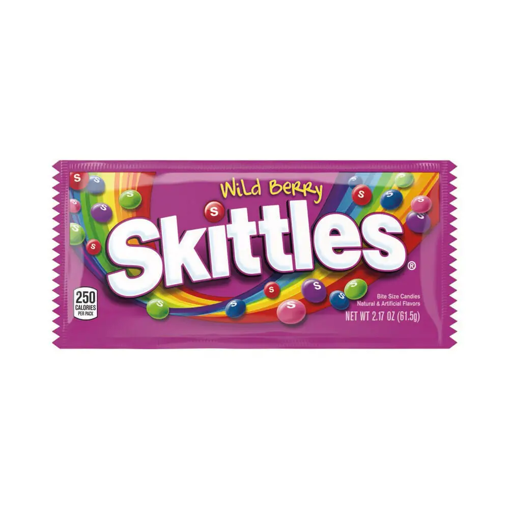 Skittles Caramelos Confitados Sabor Wild Berry