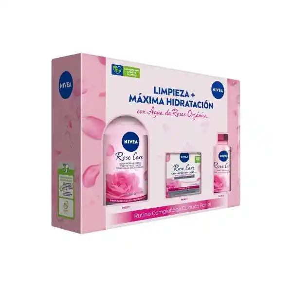 Nivea Kit Rutina Rose Agua Micelar + Hidratante + Mist