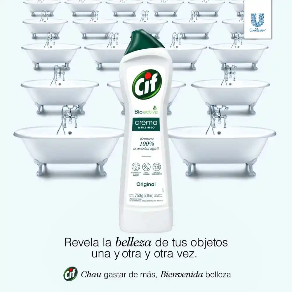 Cif Limpiador Multiuso en Crema Limón 