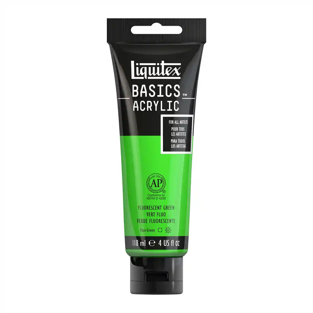 Liquitex Acrilico BASICS 118ml 985 Verde Fluorescente