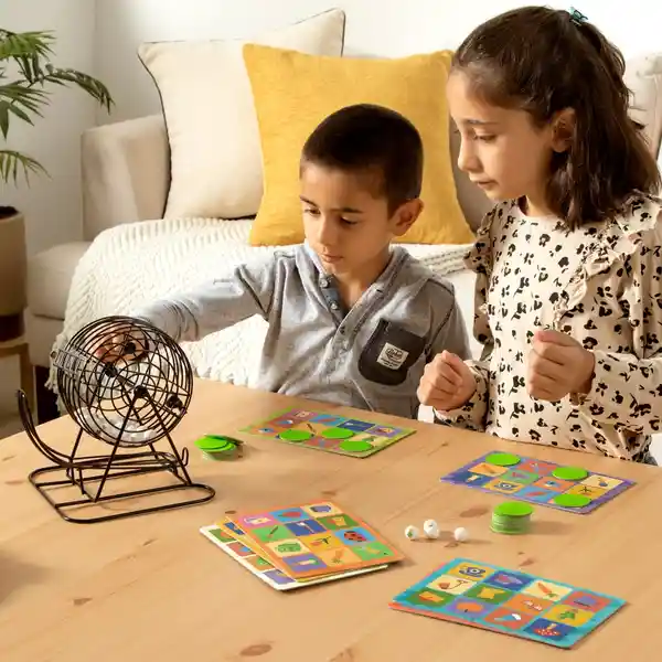 Bingo Juego de Mesa Con Tómbola