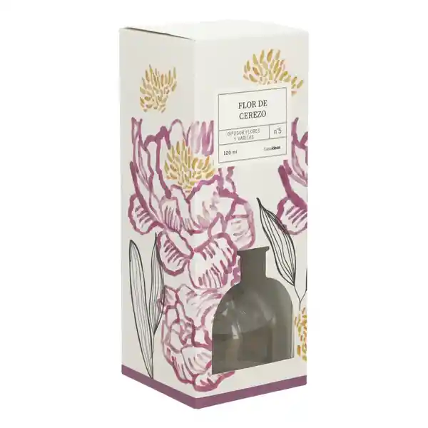 Difusor de Aroma Con Flores y Varitas Flor de Cerezo