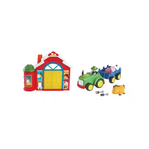 Preunic Set de Juguete Granja Con Tractor y Animales Accesorios