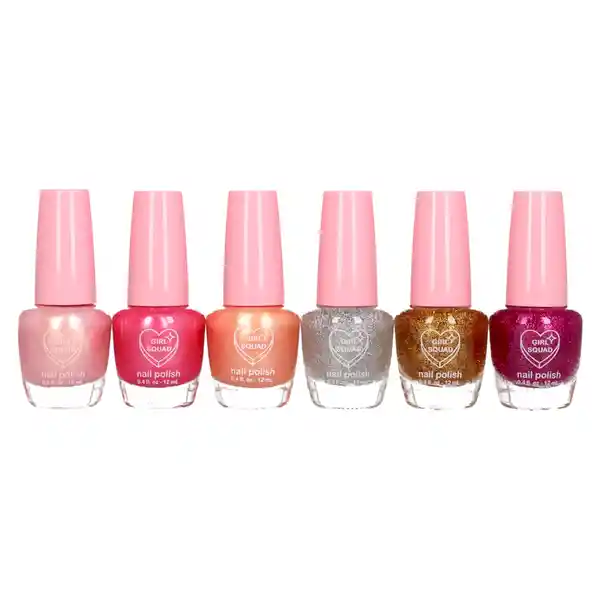 Studio 64 Set Esmaltes Girl Squad Berry Sentad Mail Polis