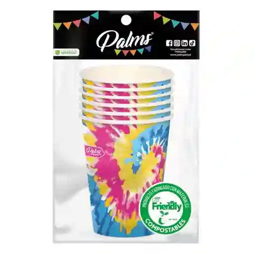 Palms Set Vaso Diseo Tie Dye