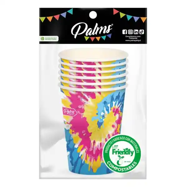 Palms Set Vaso Diseo Tie Dye