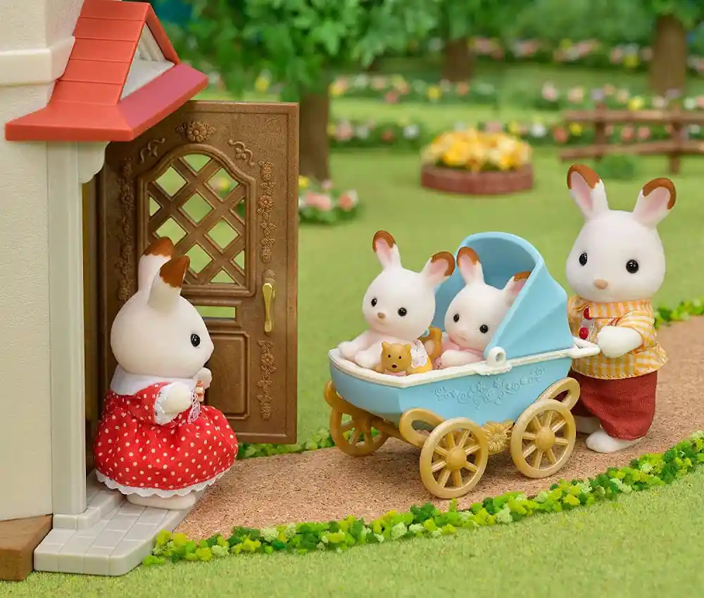 Sylvanian Families Set Juguete Cochecito Gemelar