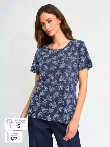 Aziz Polera Manga Corta Edoble E Ess Marino M S25