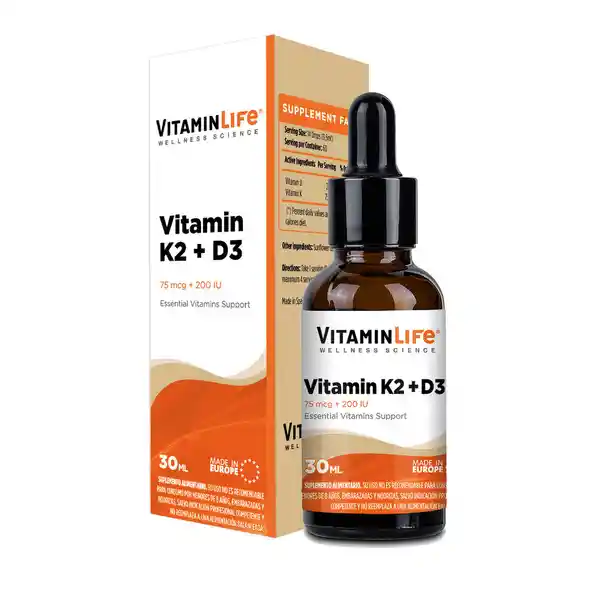 Vitaminlife Suplemento Dietario K D3 Drops