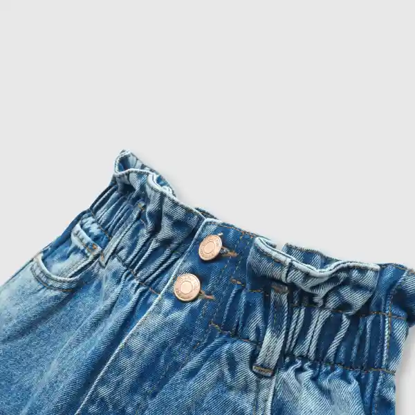 Jean Ancho de Niña Light Denim Talla 12A Colloky