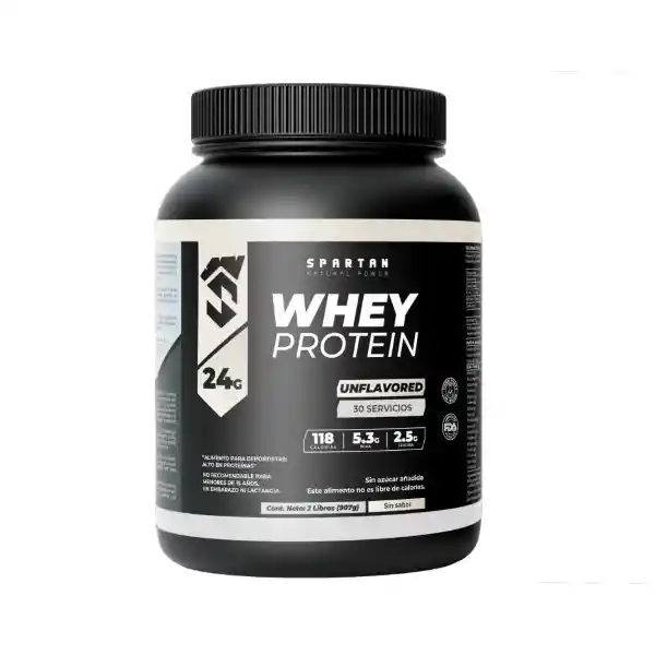 Spartan Proteína Whey Unflavored Sin Sabor