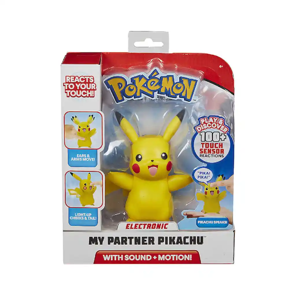 Pokemon Figura Electrónica Pikachu C/sonido Y Movimiento