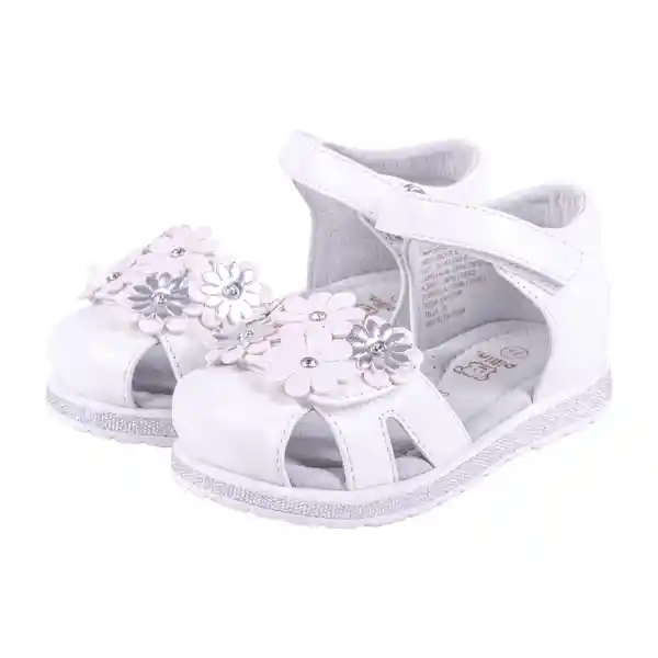 Sandalias Bebe Niña Blanco Pillin 25