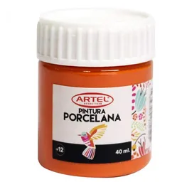 Artel Pintura Porcelana Anaranjado