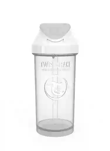 Twistshake Vaso Con Bombilla Straw Cup Blanco Capacidad 360 mL