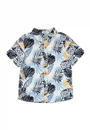 Camisa Guayabera Holiday Boys Celeste Talla 06 - 254