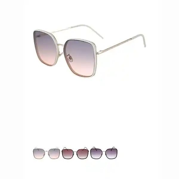 Lentes de Sol Para Mujer Metal Marco Grande Miniso