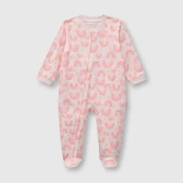 Pijama Entero de Bebé Niña Pink/Rosado Talla 0/3M Colloky