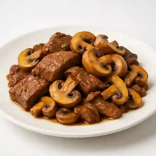 Carne con Champiñones