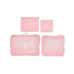 Organizador de Viaje Plegable 4 Espacios Rosa Miniso