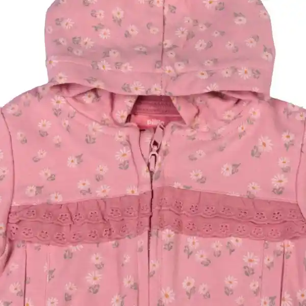 Buzo Bebe Niña Rosado Pillin 3 M