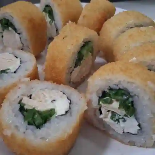 2 Hand roll pollo, kanikama o carne