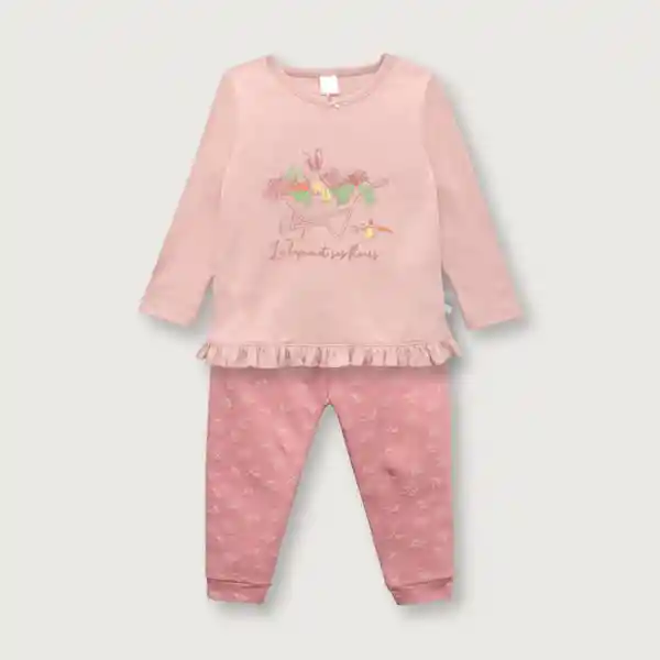 Pijama de Niña Rose Talla 12M Opaline