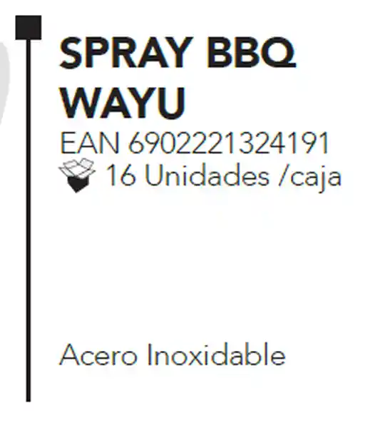 Wayu Atomizador Spray Bbq 500 mL