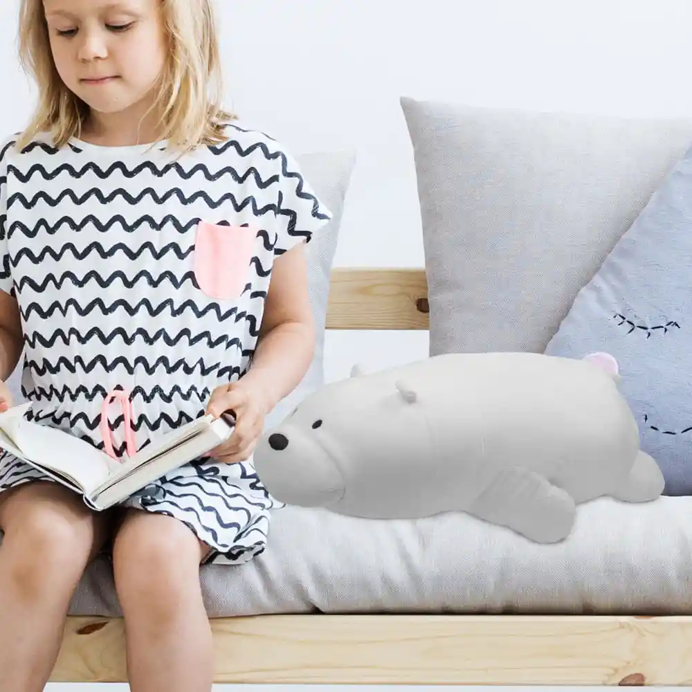 Miniso Peluche Polar Acostado - We Bare Bears